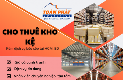 CHO THUÊ KHO KỆ NGAY GẦN CẦU VƯỢT SÓNG THẦN 1